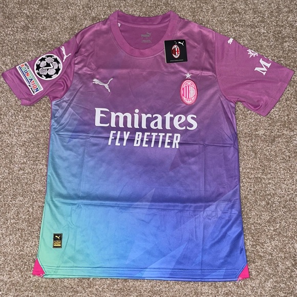 Puma AC Milan Rafael Leão 2023/2024 Men’s Third Soccer Jersey🆕 - Picture 2 of 11